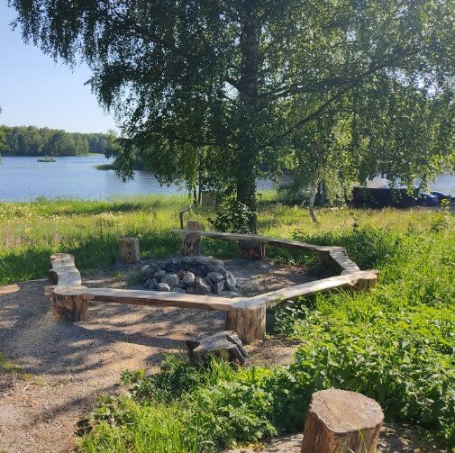 рыбалка на лесном озере
